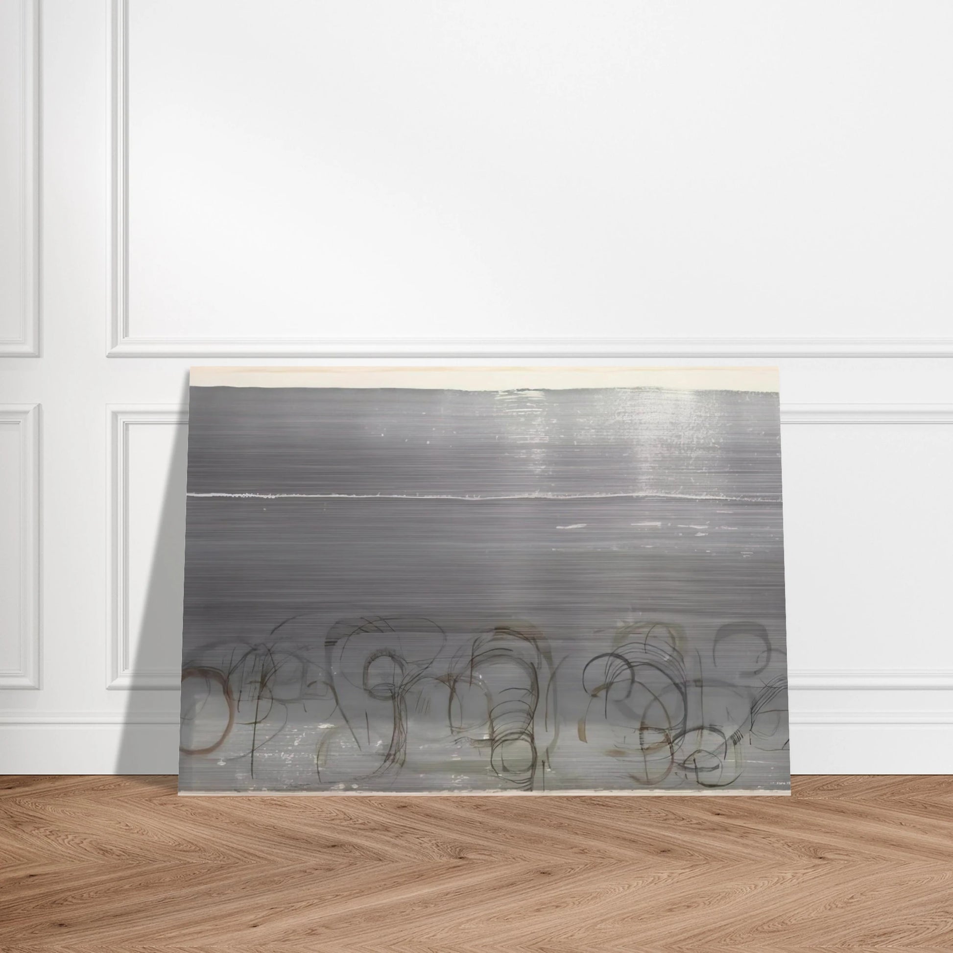 New River Watercolor, Series IV, No. 6 - 1988 - John Cage Brushed Aluminum Print - 70x100 cm / 28x40 inches | John Cage Aluminum Print | John Cage Prints