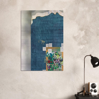 UNTITLED - Alighiero Boetti Brushed Aluminum Print - 70x100 cm / 28x40 inches | Alighiero Boetti Aluminum Print | Alighiero Boetti Prints