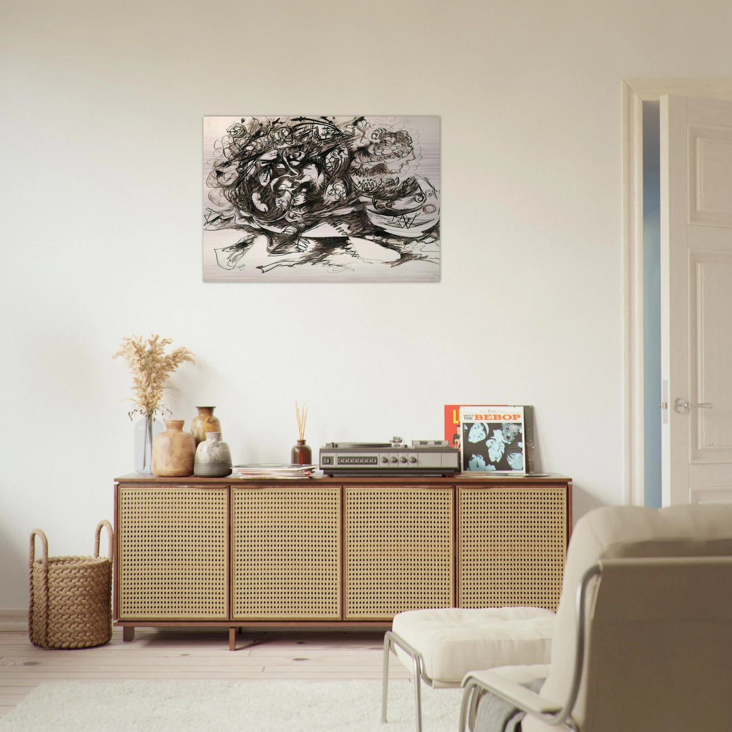 UNTITLED O CONNOR THAW 771 - Jackson Pollock Brushed Aluminum Print - 70x100 cm / 28x40 inches | Jackson Pollock Aluminum Print | Jackson Pollock Prints