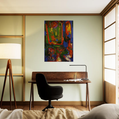 Asklepois - Hans Hofmann Brushed Aluminum Print - 70x100 cm / 28x40 inches | Hans Hofmann Aluminum Print | Hans Hofmann Prints