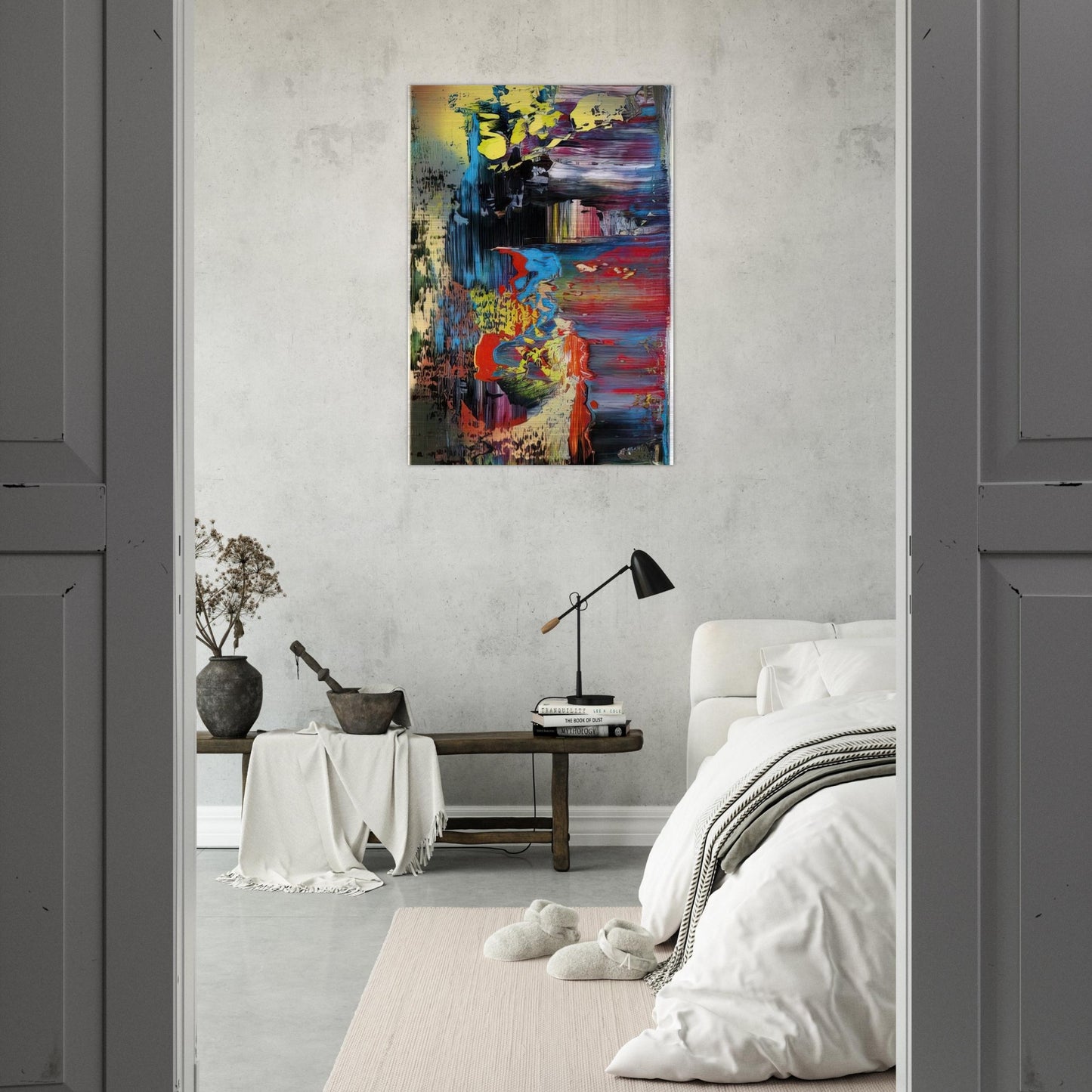 ABSTRACT PICTURE 1 - Gerhard Richter Brushed Aluminum Print - 70x100 cm / 28x40 inches | Gerhard Richter Aluminum Print | Gerhard Richter Prints