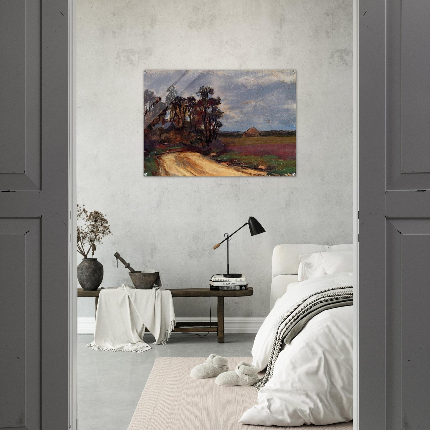 The Road and the House - claude monet Acrylic Print - 70x100 cm / 28x40″ inches | claude monet Wall Art | claude monet Prints