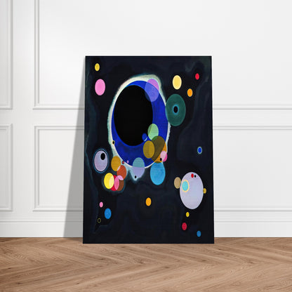 SEVERAL CIRCLES 1926 - Wassily Kandinsky Brushed Aluminum Print - 70x100 cm / 28x40 inches | Wassily Kandinsky Aluminum Print | Wassily Kandinsky Prints