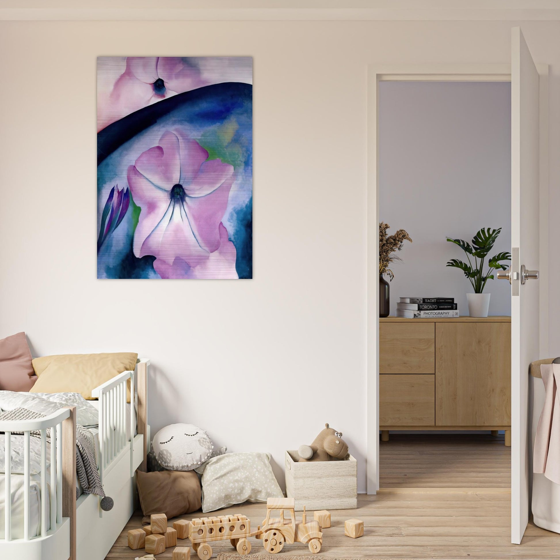 Petunia II - Georgia O'Keeffe Brushed Aluminum Print - 70x100 cm / 28x40 inches | Georgia O'Keeffe Aluminum Print | Georgia O'Keeffe Prints
