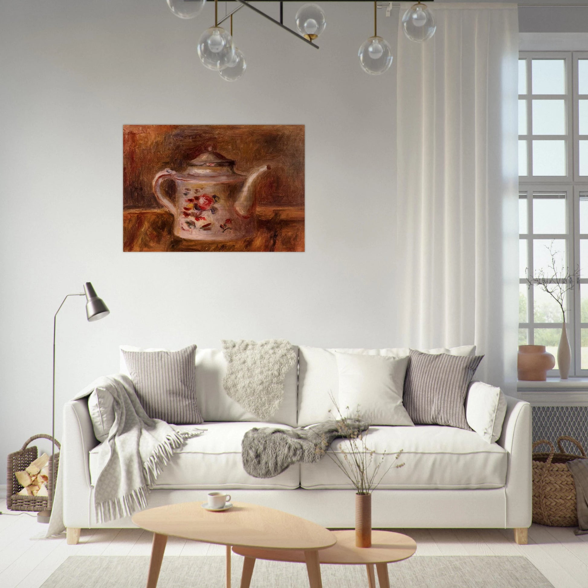 Watering Can - Pierre-Auguste Renoir Brushed Aluminum Print - 70x100 cm / 28x40 inches | Pierre-Auguste Renoir Aluminum Print | Pierre-Auguste Renoir Prints