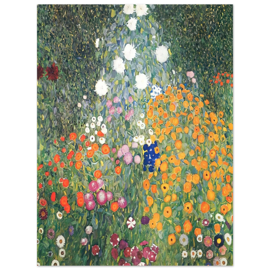 Gustav Klimt - FLOWER GARDEN 1907  75x100 cm / 30x40inches Fine Art Poster