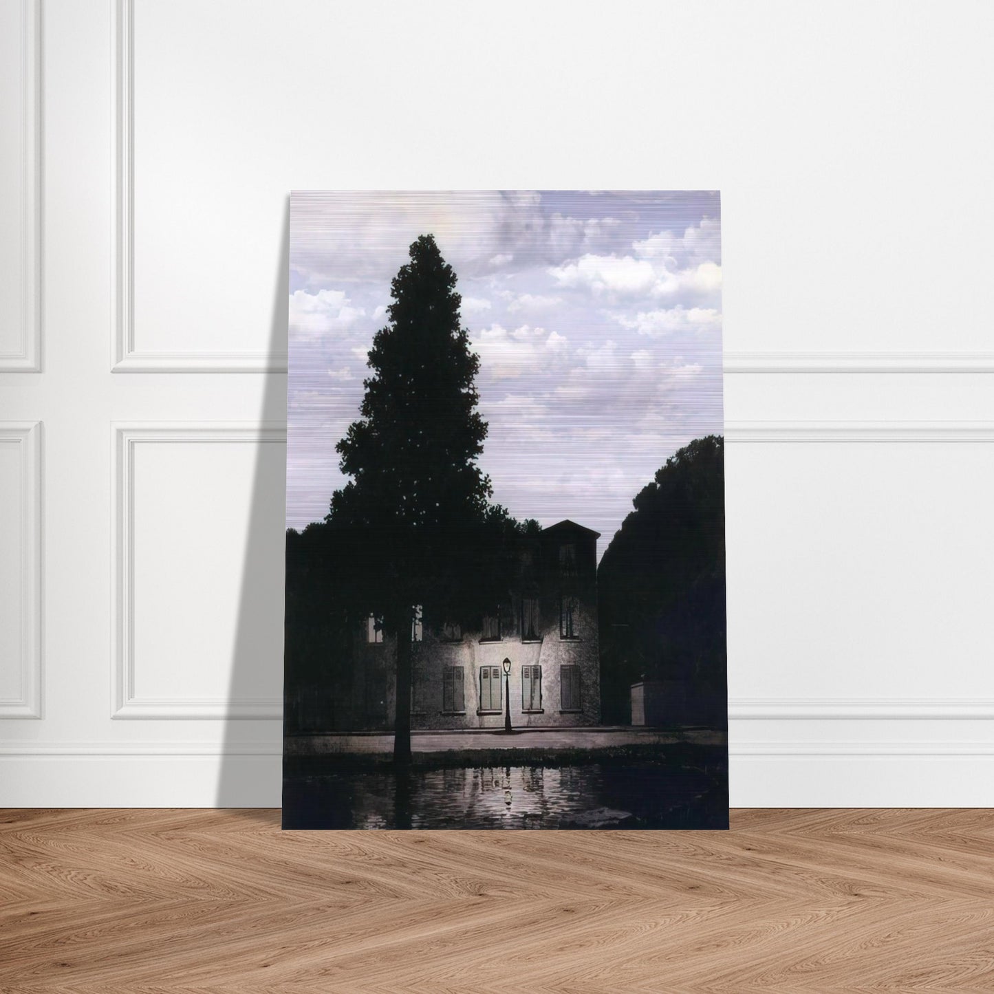 THE EMPIRE OF LIGHTS 1954 - Rene Magritte Brushed Aluminum Print - 70x100 cm / 28x40 inches | Rene Magritte Aluminum Print | Rene Magritte Prints