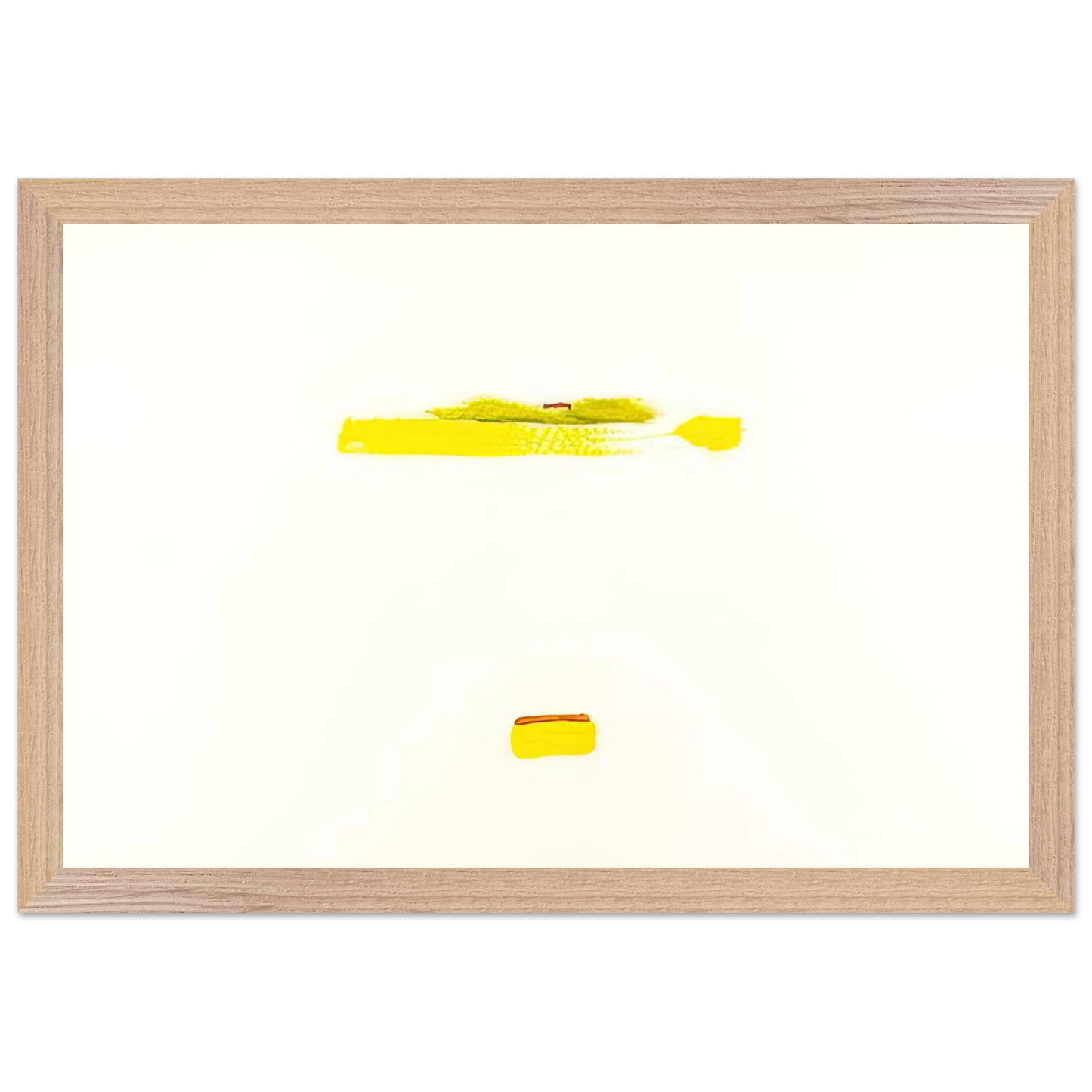 Helen Frankenthaler - New York III - 1972 Wall art - A2 (42 x 59.4  cm) - Premium Wooden Framed Poster With Fine Art Paper-canvas - Wood frame