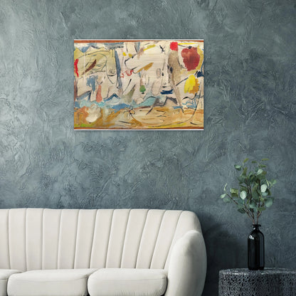 Cloudscape, 1951- - Helen Frankenthaler Brushed Aluminum Print - 70x100 cm / 28x40 inches | Helen Frankenthaler Aluminum Print | Helen Frankenthaler Prints