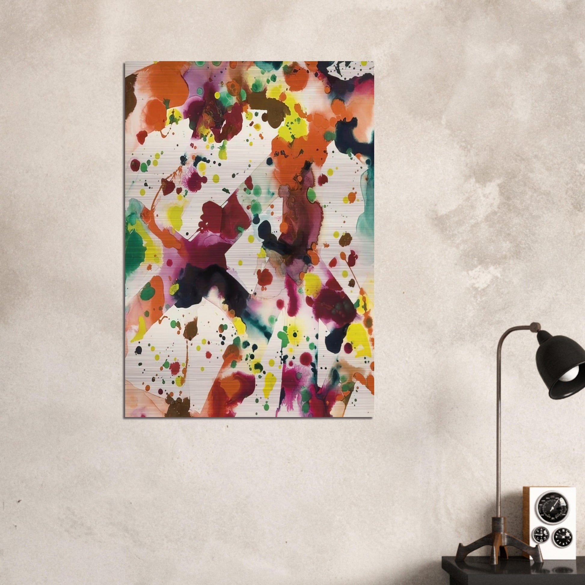 Untitled  SF72-027  - Sam Francis Brushed Aluminum Print - 70x100 cm / 28x40 inches | Sam Francis Aluminum Print | Sam Francis Prints