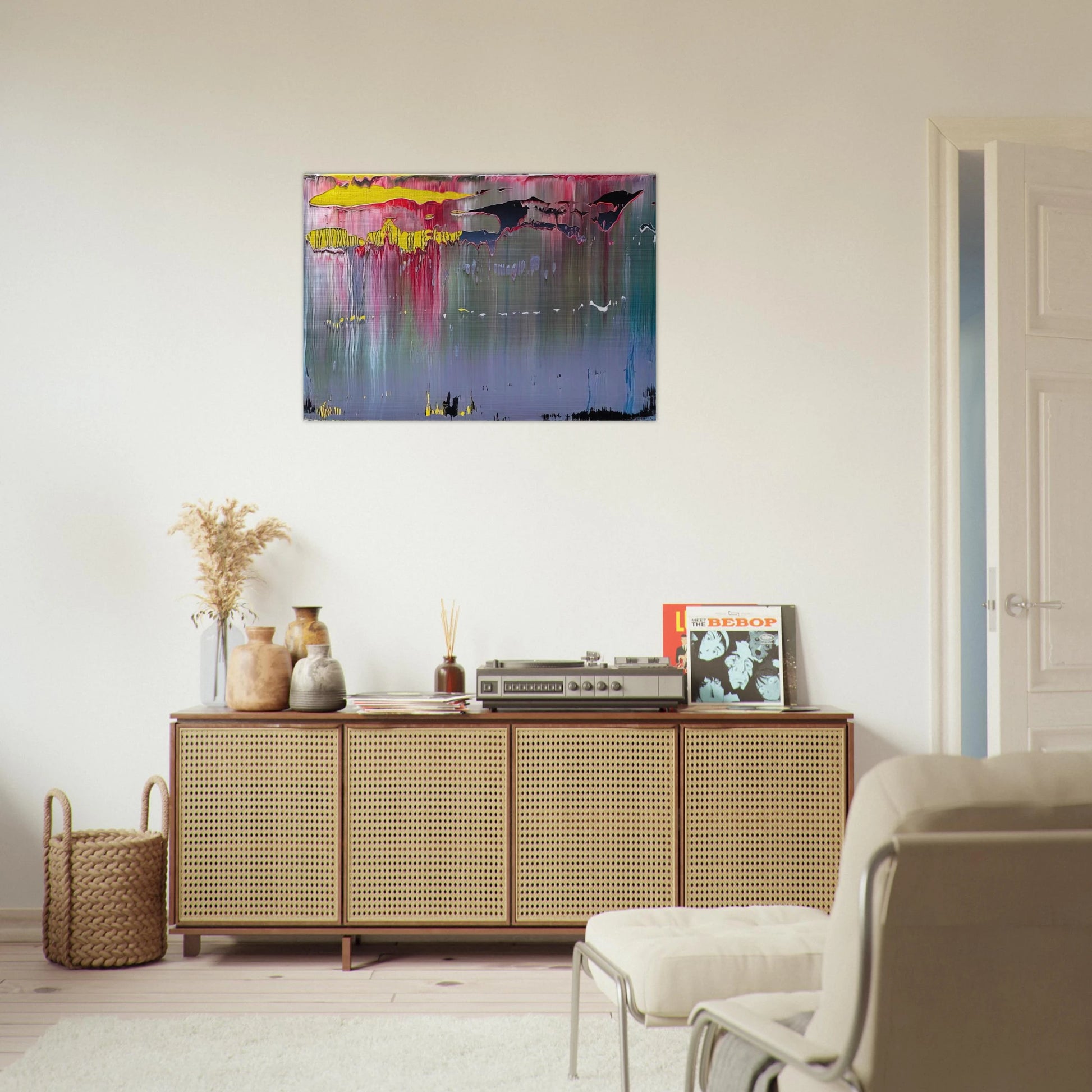 ABSTRACT PICTURE - Gerhard Richter Brushed Aluminum Print - 70x100 cm / 28x40 inches | Gerhard Richter Aluminum Print | Gerhard Richter Prints