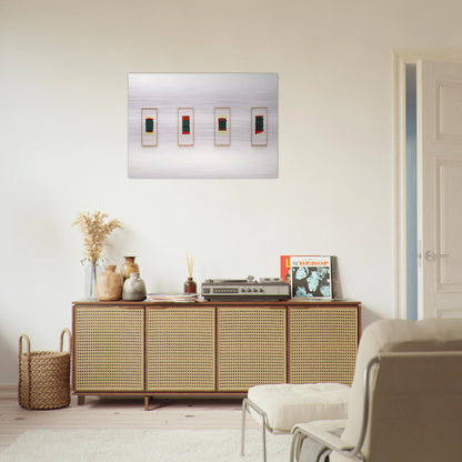 Ohne Titel für Thordes - 1976 - Blinky Palermo Brushed Aluminum Print - 70x100 cm / 28x40 inches | Blinky Palermo Aluminum Print | Blinky Palermo Prints