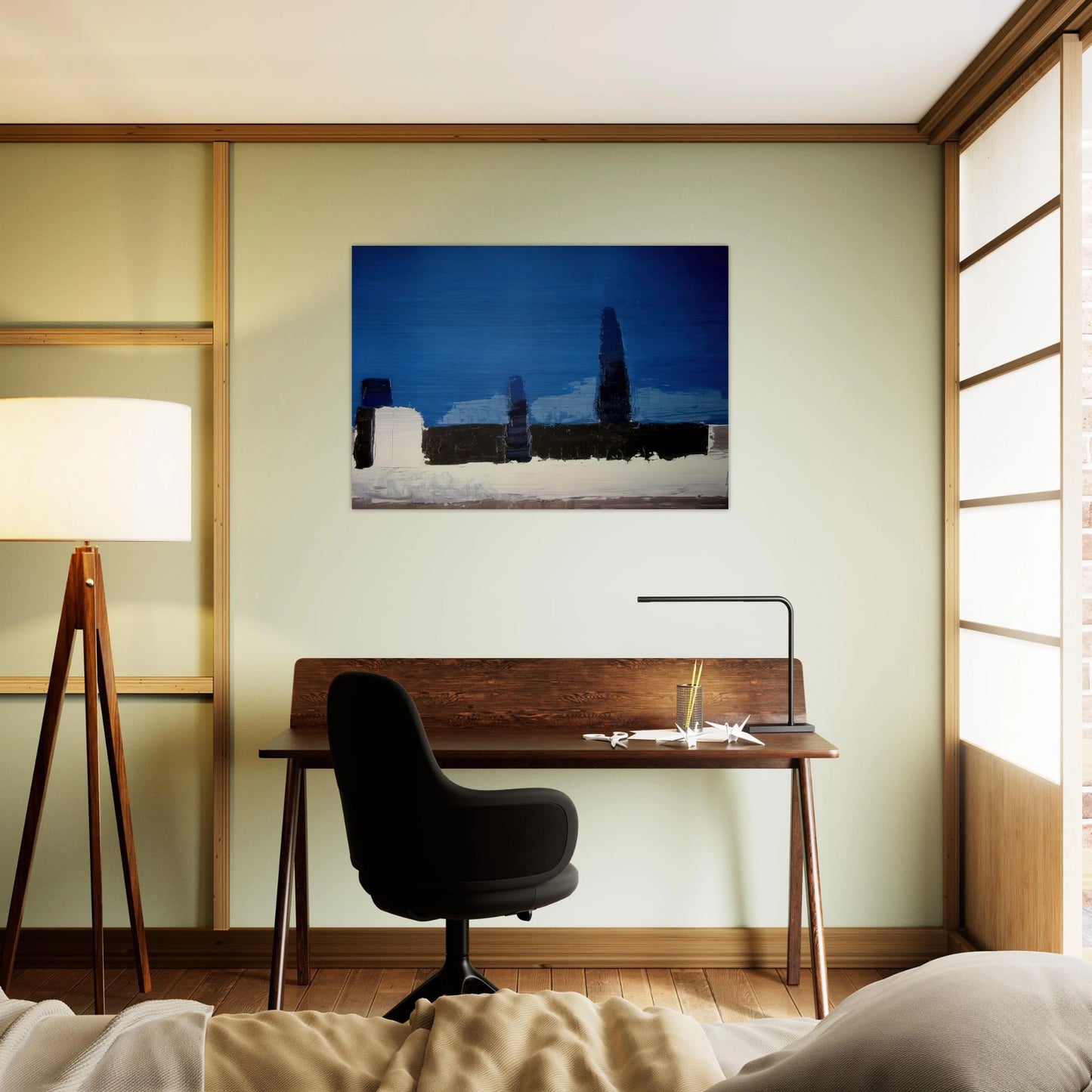 Fiesole - 1953 - Nicolas de Stael Brushed Aluminum Print - 70x100 cm / 28x40 inches | Nicolas de Stael Aluminum Print | Nicolas de Stael Prints