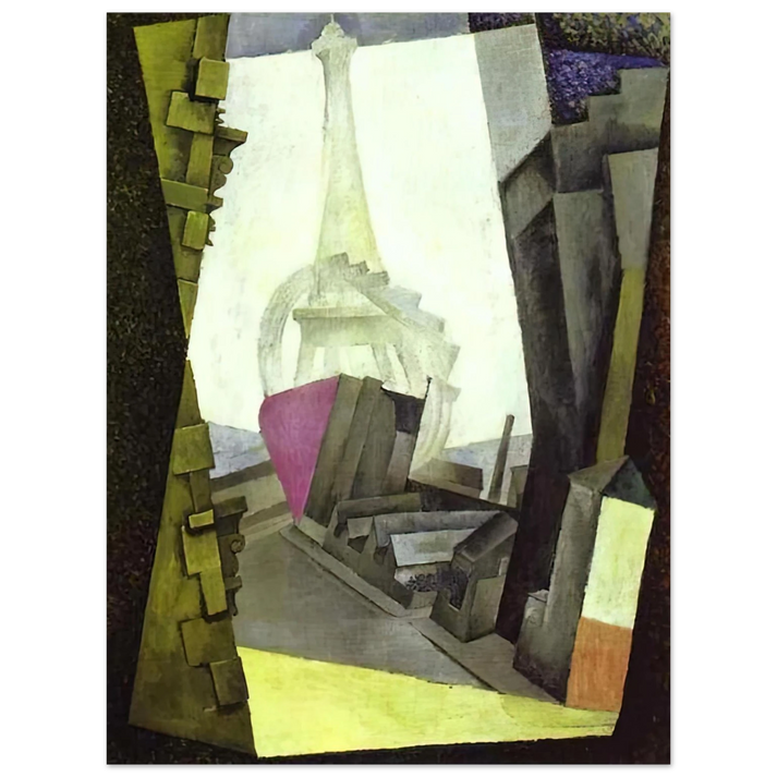 Diego Rivera - LA TOUR EIFFEL 1914  75x100 cm / 30x40inches Fine Art Poster