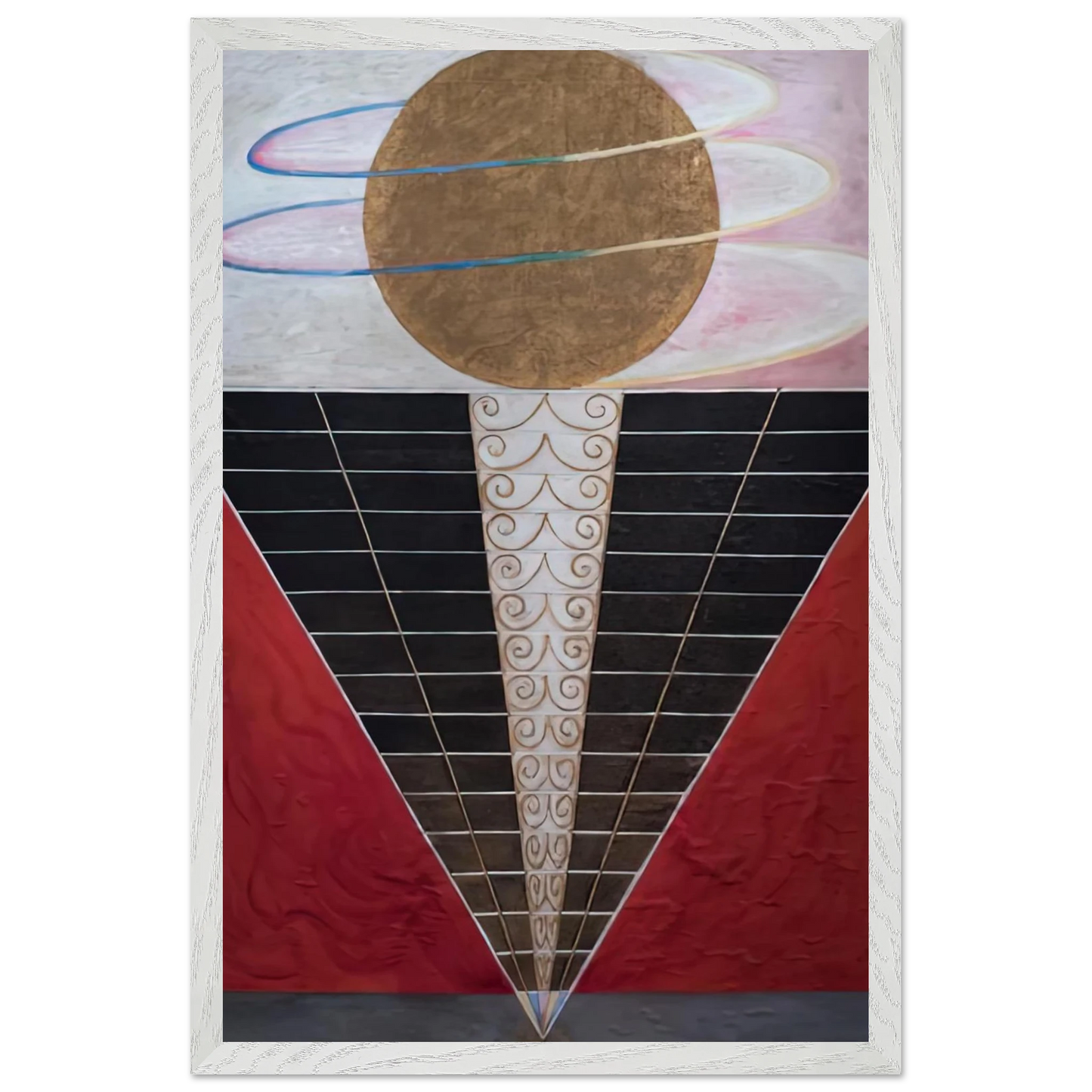 Hilma af Klint - ALTARPIECE NO 2 1915 Wall art - 50x70 cm / 20x28 inches - Premium Wooden Framed Poster With Fine Art Paper-canvas - Black frame