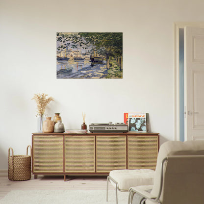 Seine at Rouen - claude monet Brushed Aluminum Print - 70x100 cm / 28x40 inches | claude monet Aluminum Print | claude monet Prints