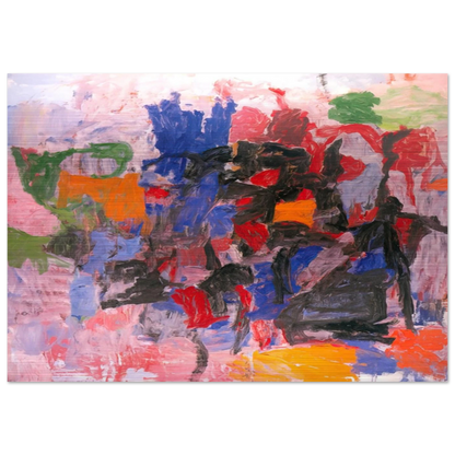 TO FELLINI 1958 - Philip Guston Brushed Aluminum Print - 70x100 cm / 28x40 inches | Philip Guston Aluminum Print | Philip Guston Prints
