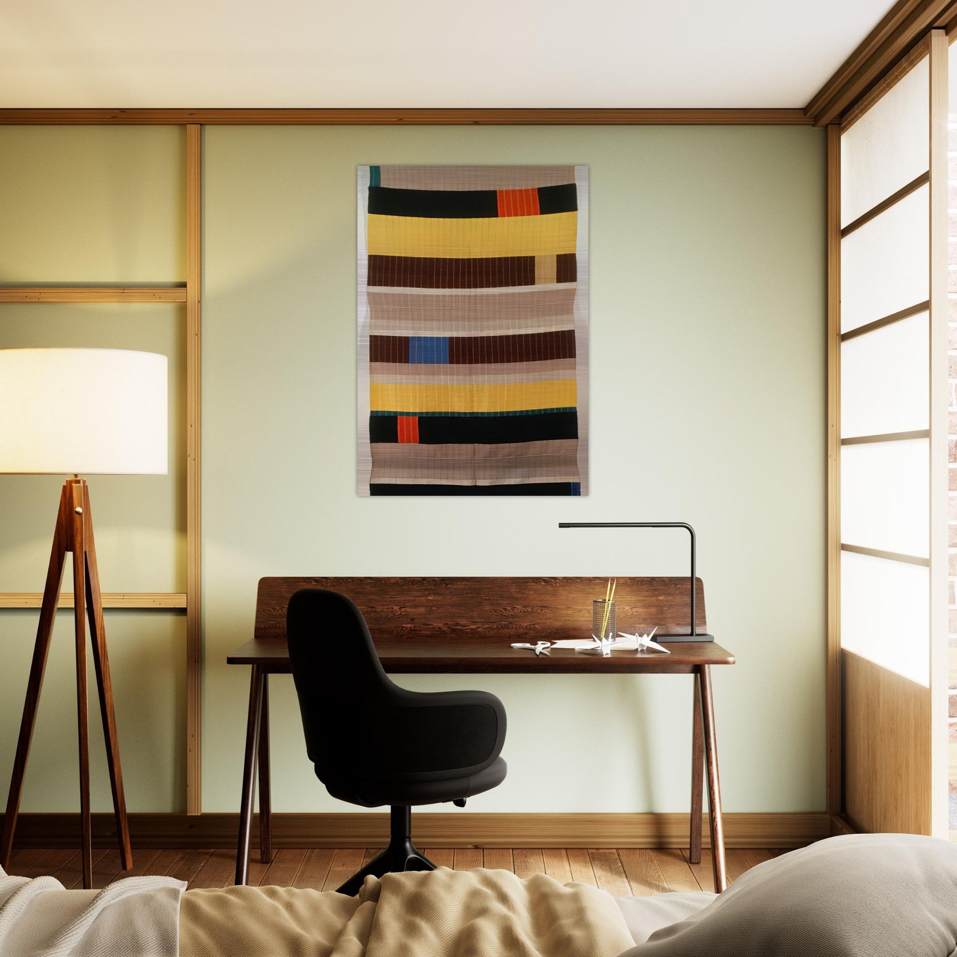 WALL HANGING 1925 1 - Anni Albers Brushed Aluminum Print - 70x100 cm / 28x40 inches | Anni Albers Aluminum Print | Anni Albers Prints