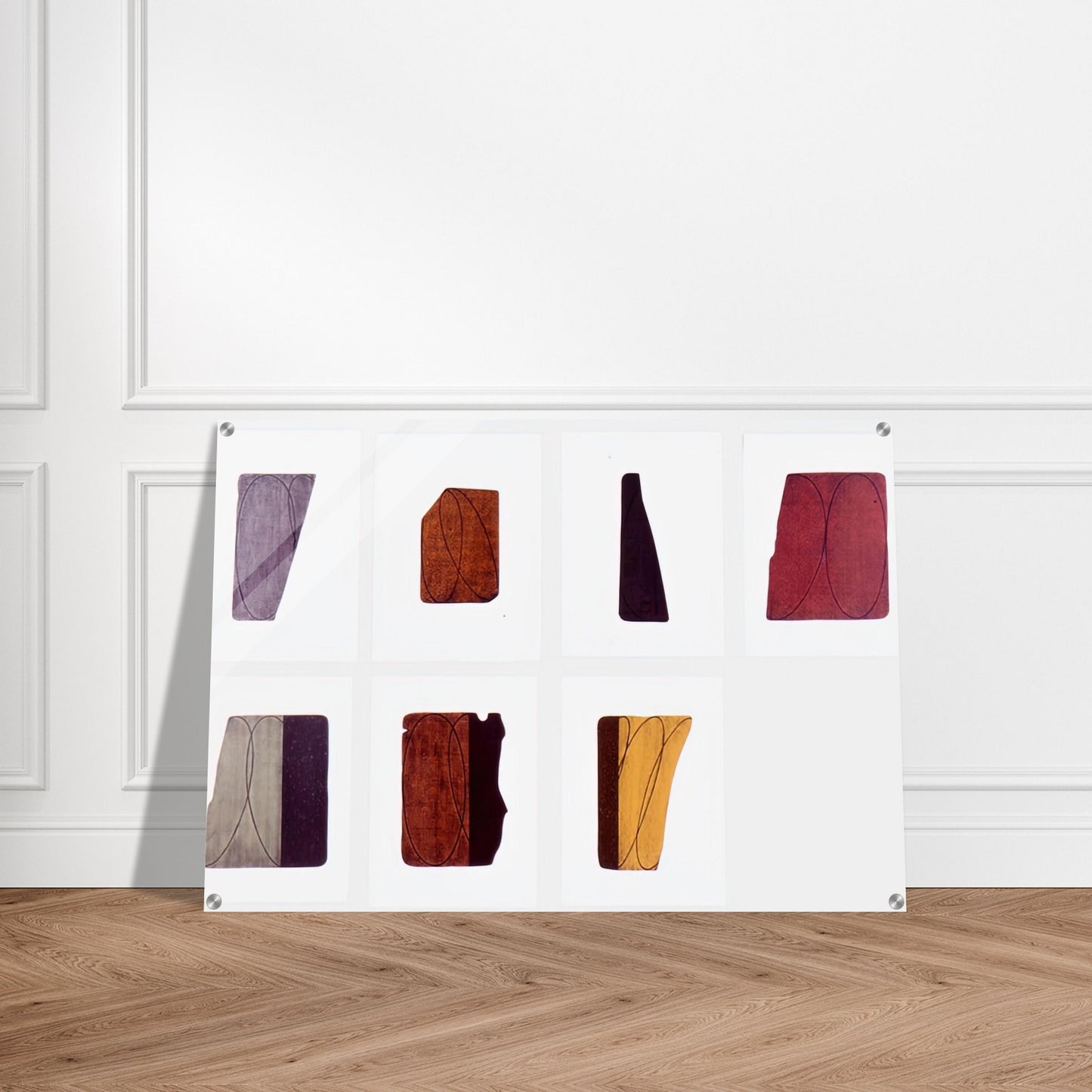 FRAGMENTS I VII 1998 - Robert Mangold Acrylic Print - 70x100 cm / 28x40″ inches