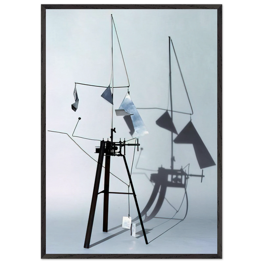 Useless Machine Arrhythmic Carousel - 1953 - Bruno Munari 70x100 cm / 28x40 inches Framed Art Print – Black Wooden Frame