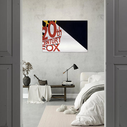 LARGE TRADEMARK WITH EIGHT SPOTLIGHTS 1962 - Edward Ruscha Brushed Aluminum Print - 70x100 cm / 28x40 inches | Edward Ruscha Aluminum Print | Edward Ruscha Prints
