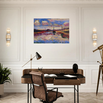 CANAL DU MIDI 1899 - Henri Matisse Brushed Aluminum Print - 70x100 cm / 28x40 inches | Henri Matisse Aluminum Print | Henri Matisse Prints