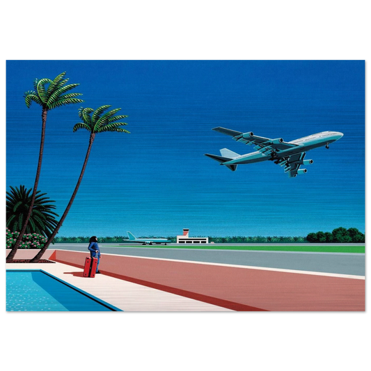 Finest B-R-E-E-Z-E Takeoff - Hiroshi Nagai Brushed Aluminum Print - 70x100 cm / 28x40 inches | Hiroshi Nagai Aluminum Print | Hiroshi Nagai Prints