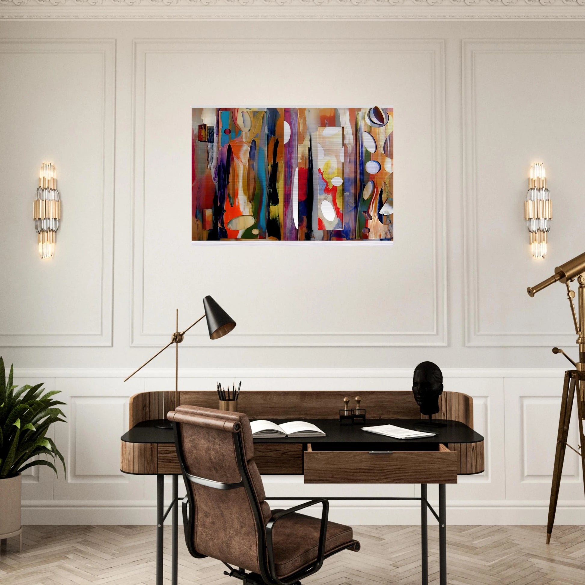 Tapestry - Sam Gilliam Brushed Aluminum Print - 70x100 cm / 28x40 inches | Sam Gilliam Aluminum Print | Sam Gilliam Prints