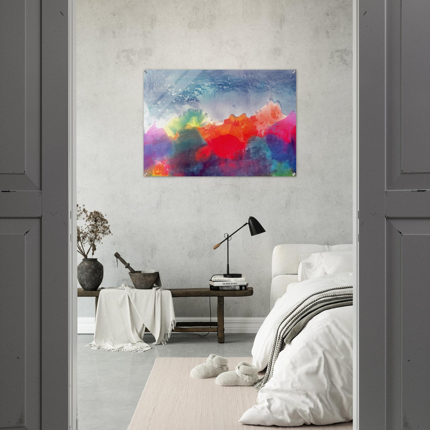 Nightfall - 1994 - Ronnie Landfield Acrylic Print - 70x100 cm / 28x40″ inches