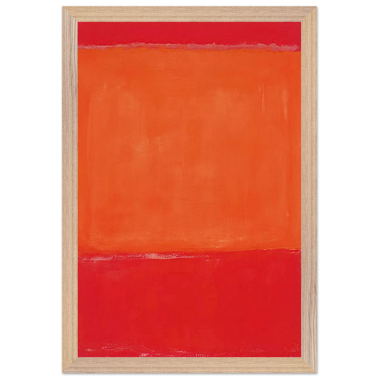 Mark Rothko - Ochre and Red on Red - 1957 Wall Art - 30x40 cm / 12x16 inches - Premium Wooden Framed Poster With Fine Art Paper-canvas - White frame