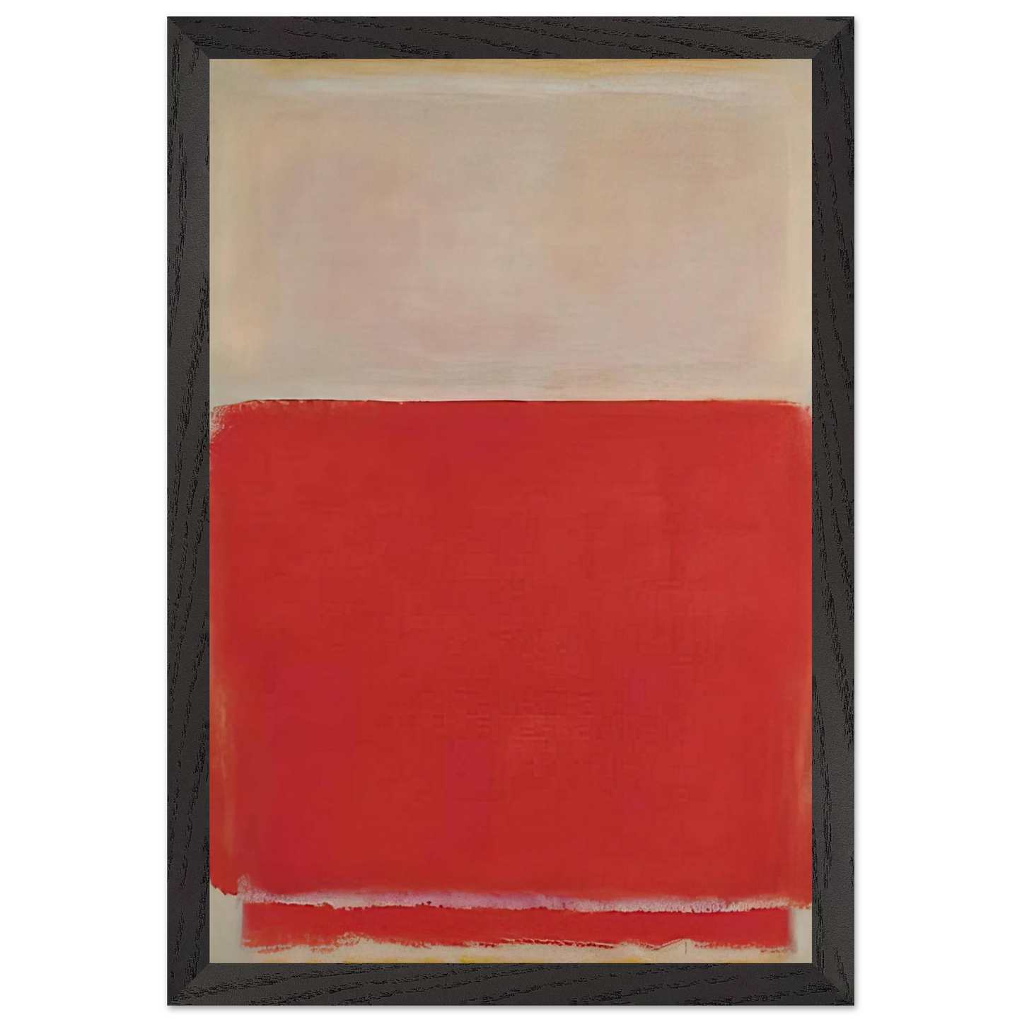 Mark Rothko - No. 3 - 1953 Wall Art - 21x29.7 cm / 8x12" - Premium Wooden Framed Poster With Fine Art Paper-canvas - White frame
