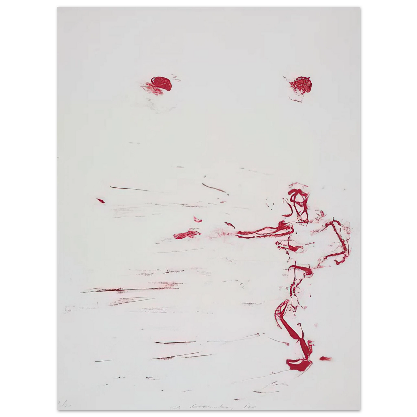 Susan Rothenberg - RED DANCE 1986  75x100 cm / 30x40inches Fine Art Poster