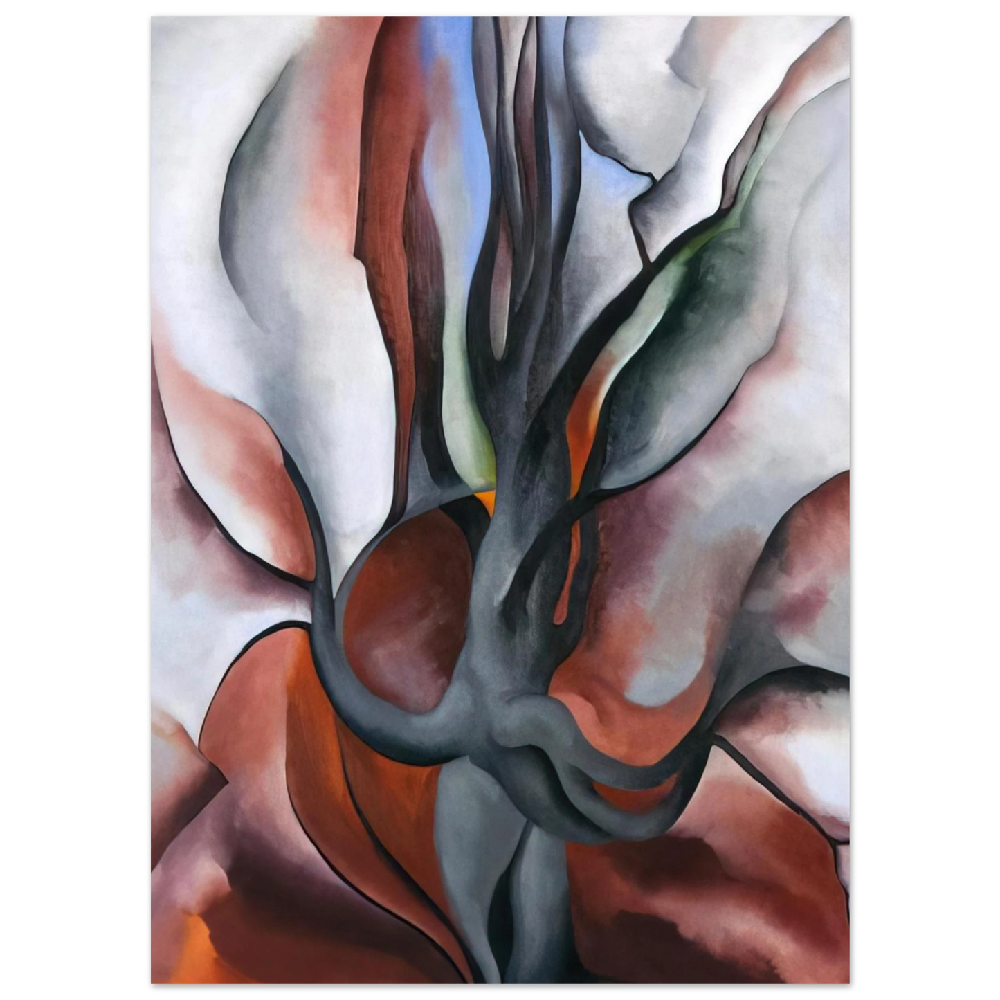 Georgia O'Keeffe - Autumn Trees - The Maple Fine Art Poster
