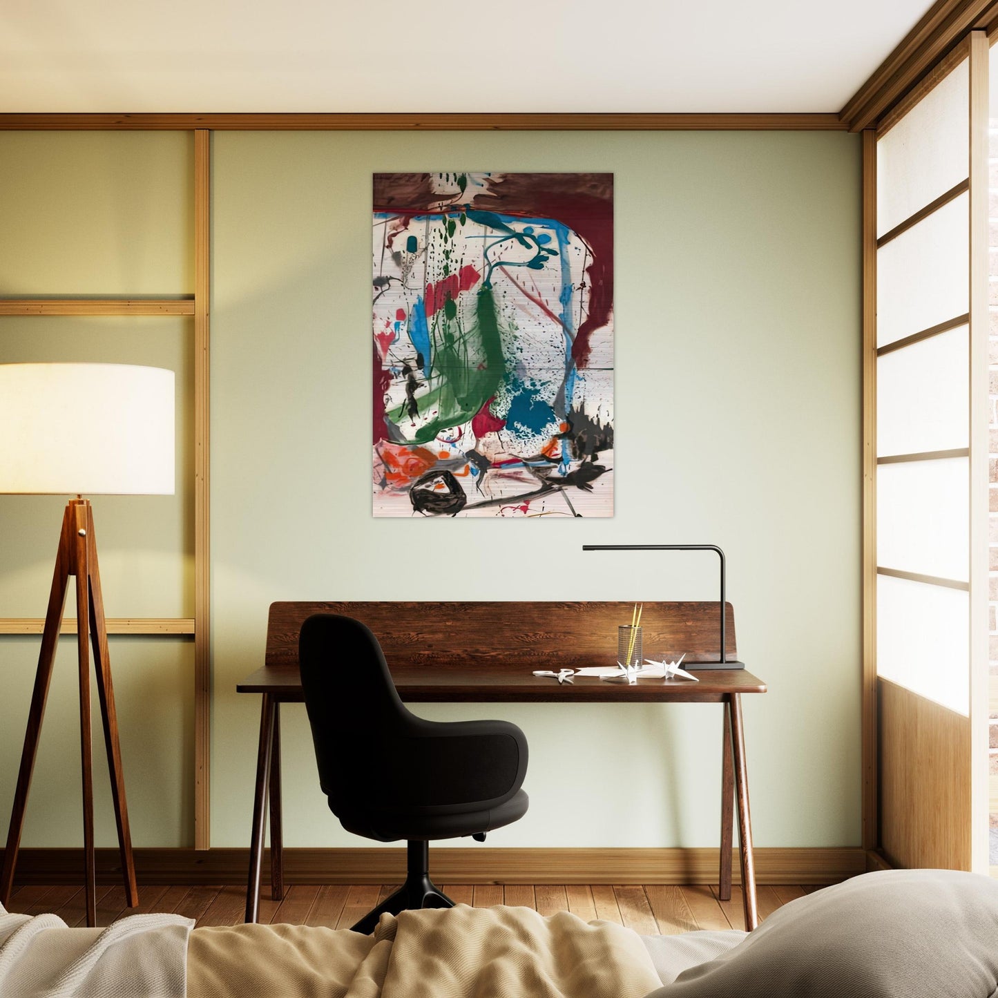Las Mayas, 1958- - Helen Frankenthaler Brushed Aluminum Print - 70x100 cm / 28x40 inches | Helen Frankenthaler Aluminum Print | Helen Frankenthaler Prints