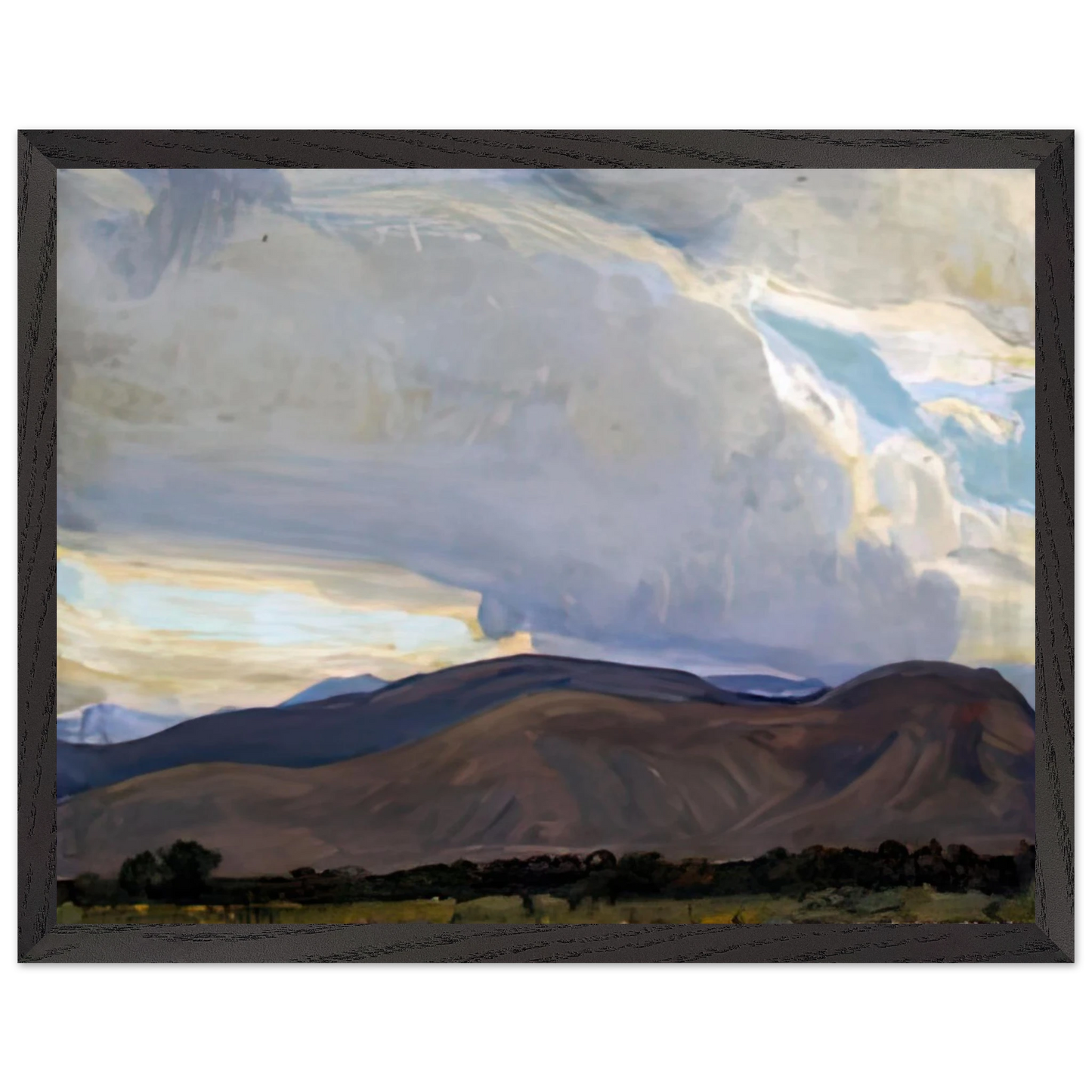 Maynard Dixon - STORM FROM THE SIERRA 1937 Wall art - 27x35 cm / 11x14 inches - Fine Art Poster-canvas - -