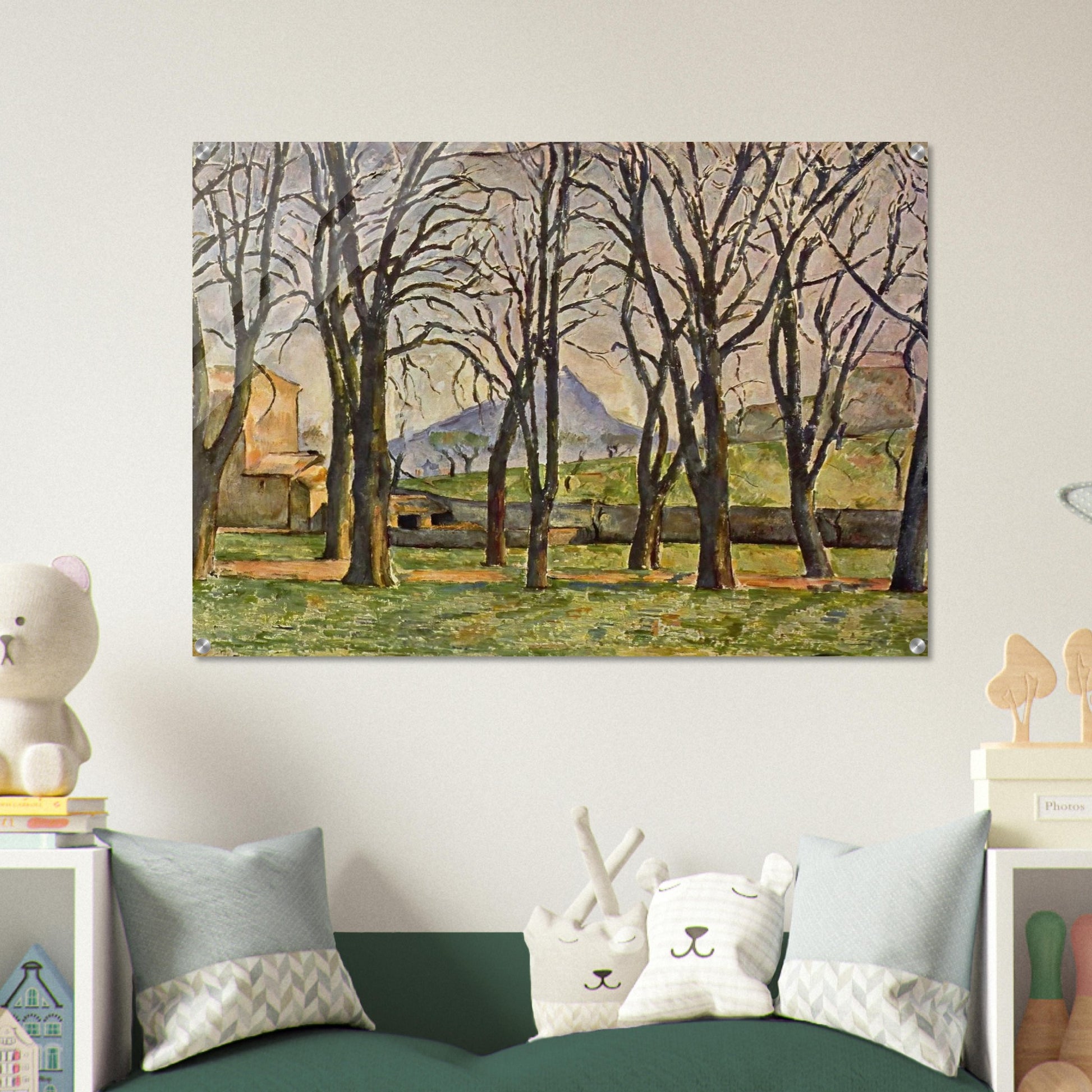 Chestnut Trees at the Jas de Bouffan - Paul Cézanne Acrylic Print - 70x100 cm / 28x40″ inches