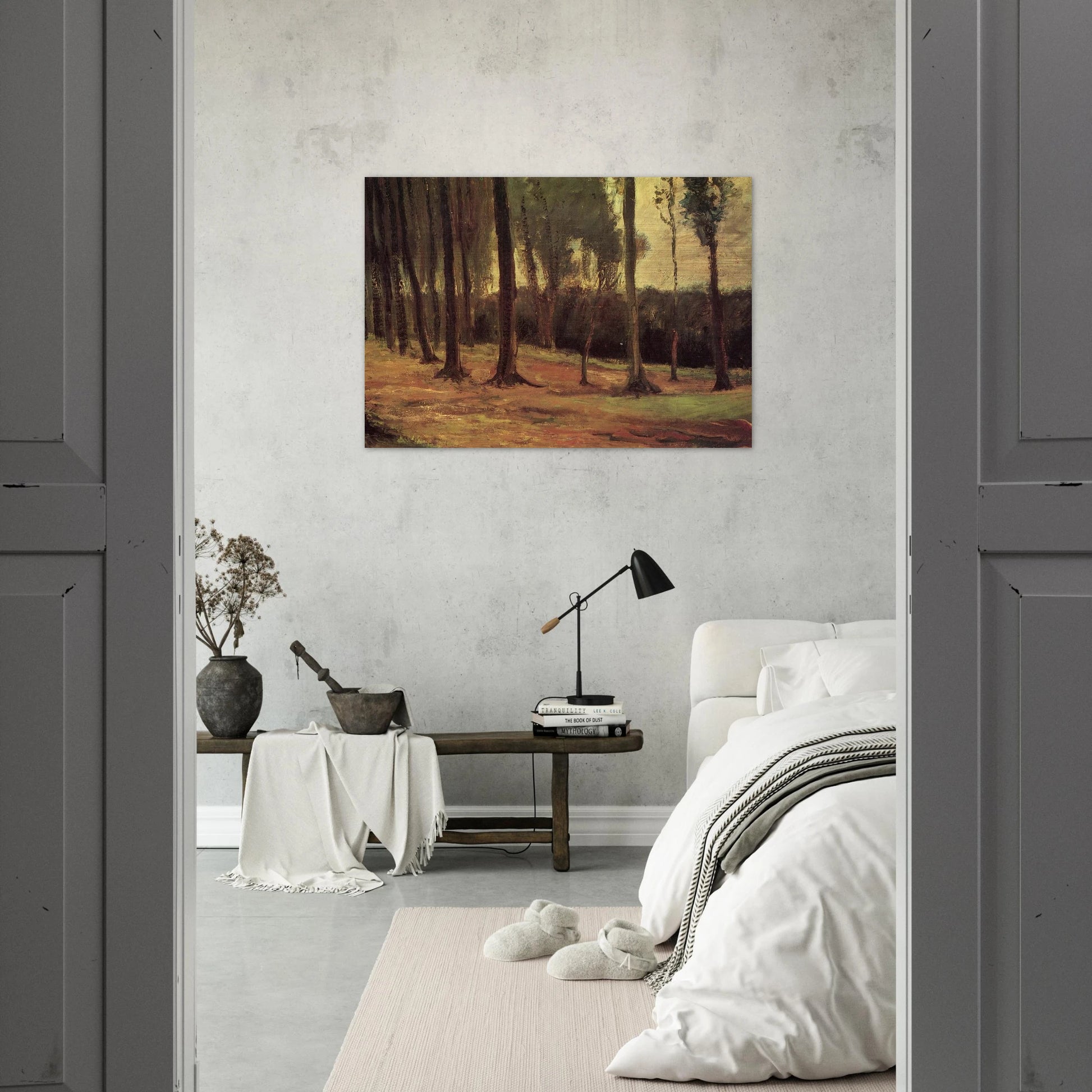 Edge of a Wood - Vincent van Gogh Brushed Aluminum Print - 70x100 cm / 28x40 inches | Vincent van Gogh Aluminum Print | Vincent van Gogh Prints