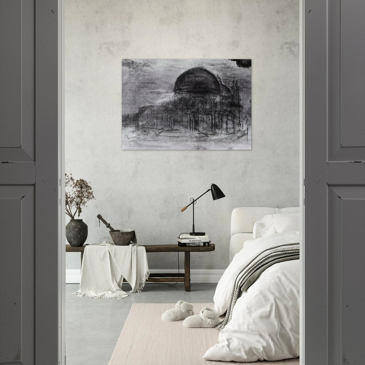 CATHEDRAL UNFINISHED - Salvador Dali Brushed Aluminum Print - 70x100 cm / 28x40 inches | Salvador Dali Aluminum Print | Salvador Dali Prints