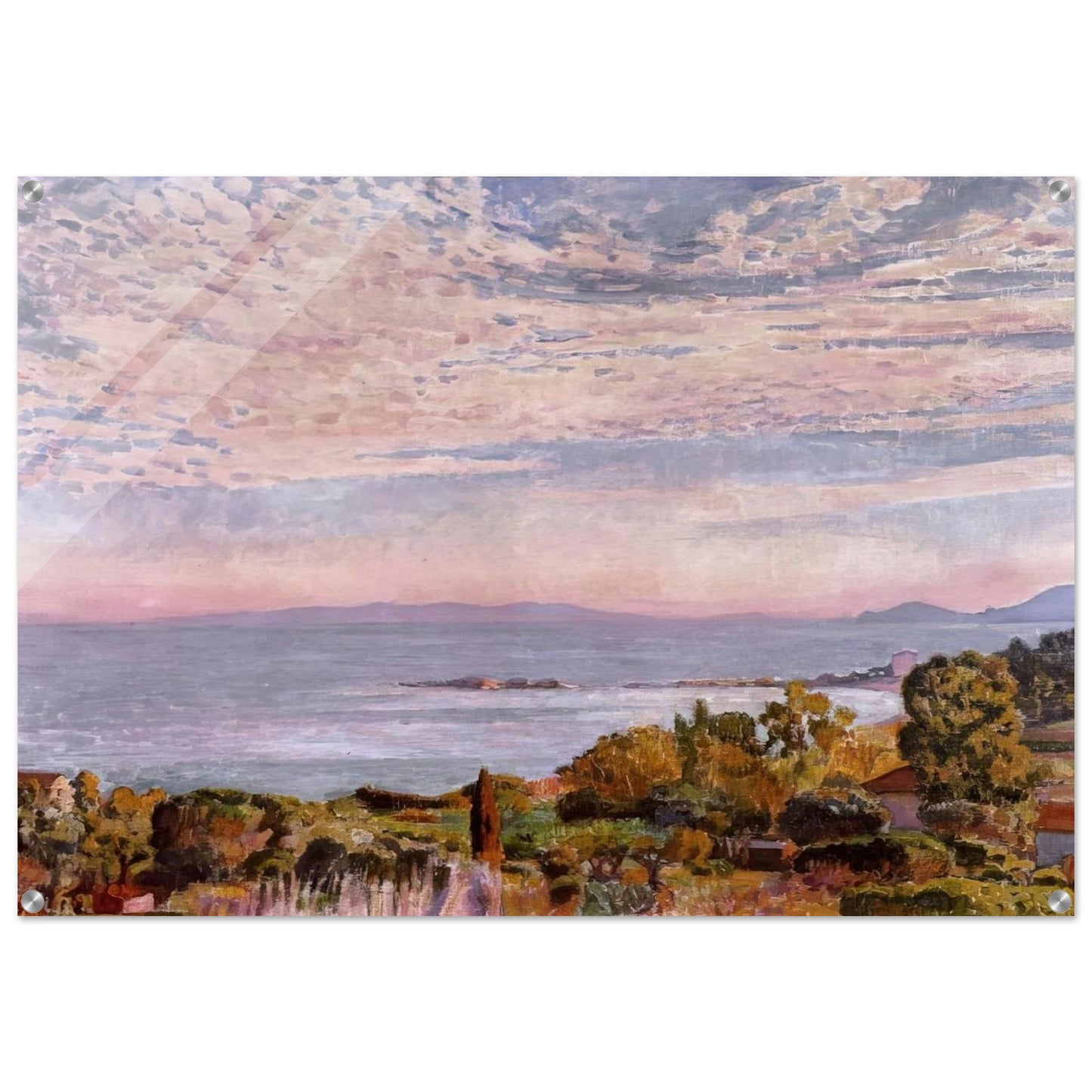 THE BAY OF ST CLAIR 1923 - Theo van Rysselberghe Acrylic Print - 70x100 cm / 28x40″ inches