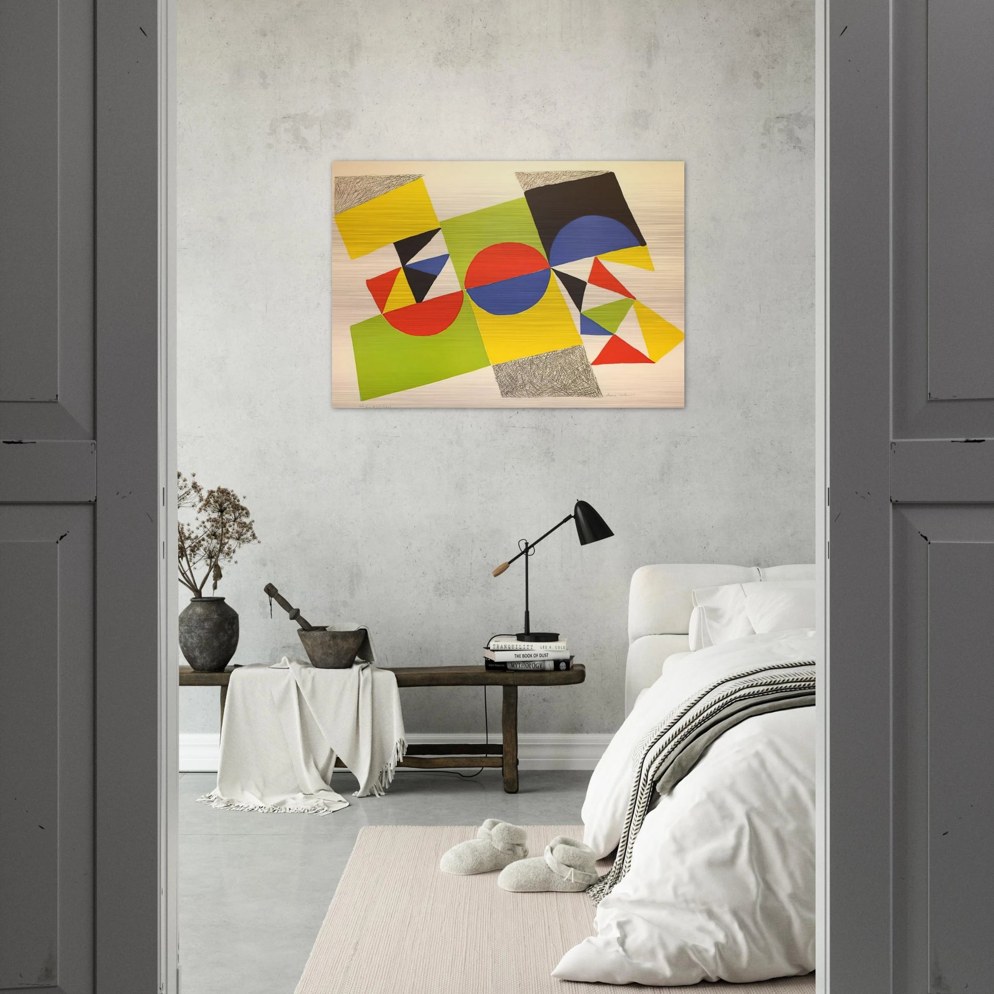 RHYTHM COLOUR 1 - Sonia Delaunay Brushed Aluminum Print - 70x100 cm / 28x40 inches | Sonia Delaunay Aluminum Print | Sonia Delaunay Prints