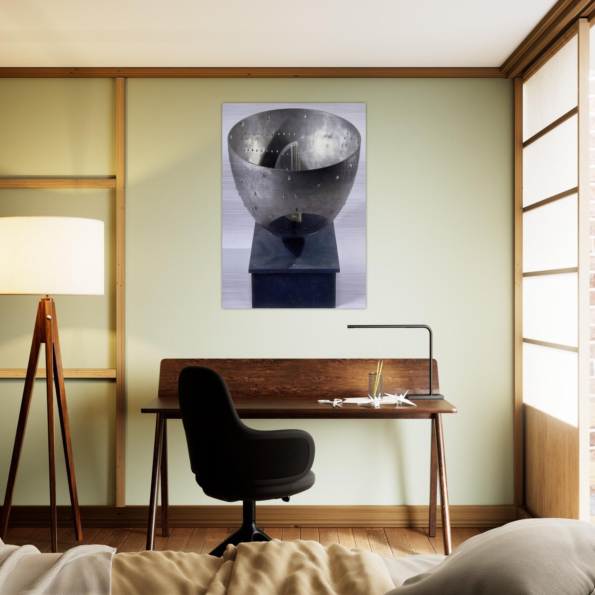 Untitled - 1967 - Gyula Kosice Brushed Aluminum Print - 70x100 cm / 28x40 inches | Gyula Kosice Aluminum Print | Gyula Kosice Prints