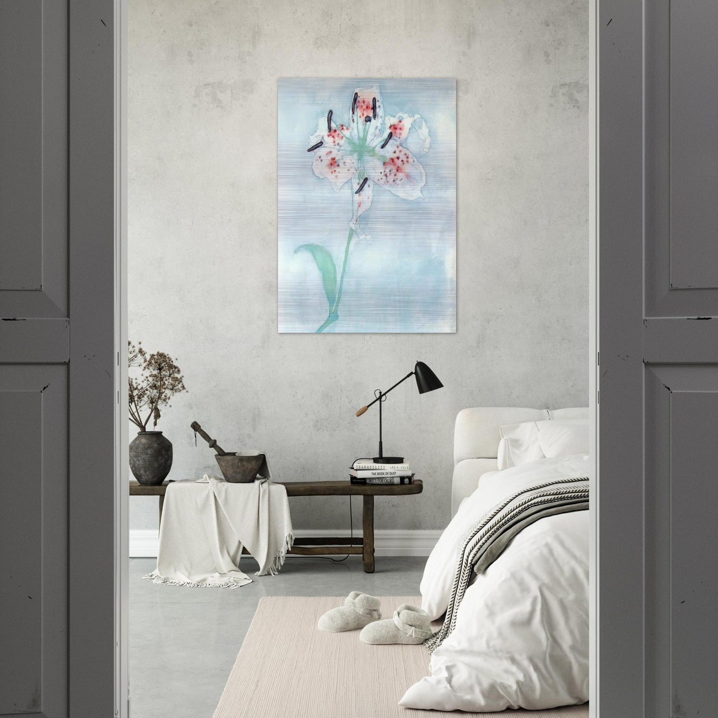 Lily - Piet Mondrian Brushed Aluminum Print - 70x100 cm / 28x40 inches | Piet Mondrian Aluminum Print | Piet Mondrian Prints