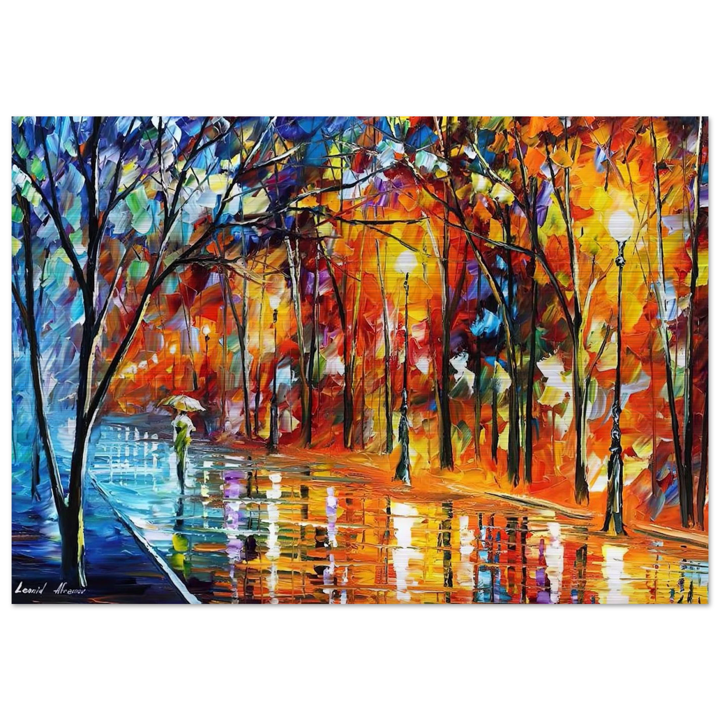 Leonid Afremov - Leonid Afremov Brushed Aluminum Print - 70x100 cm / 28x40 inches | Leonid Afremov Aluminum Print | Leonid Afremov Prints
