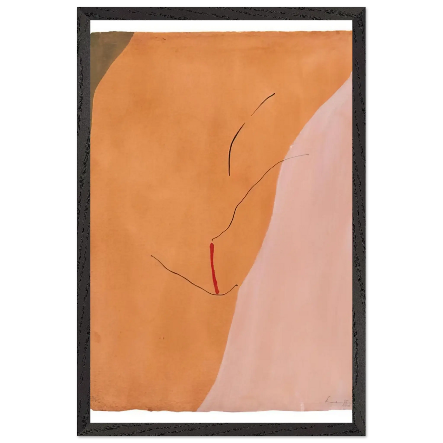 Helen Frankenthaler - Sanguine Mood - 1971 Wall art - 40x50 cm / 16x20 inches - Fine Art Poster - -