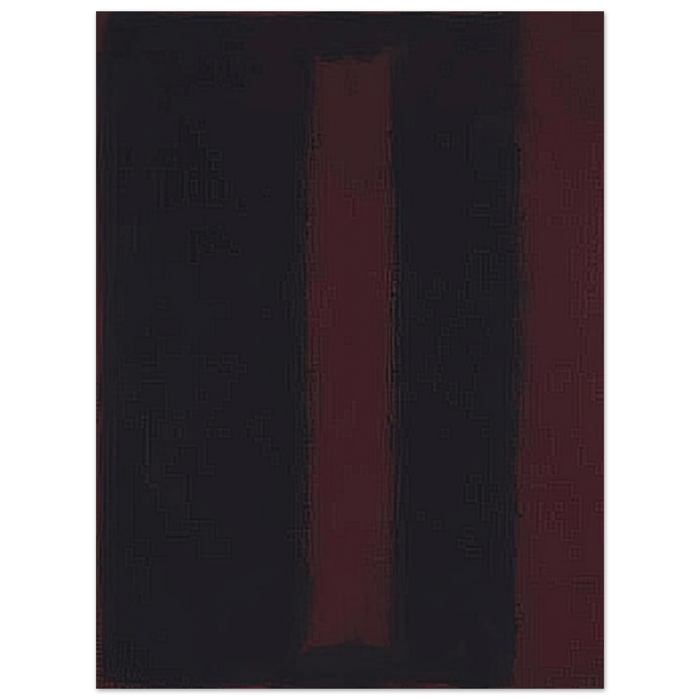 Mark Rothko - Black on Maroon - 1959 Wall Art - 30x40 cm / 12x16 inches - Premium Wooden Framed Poster With Fine Art Paper-canvas - Wood frame