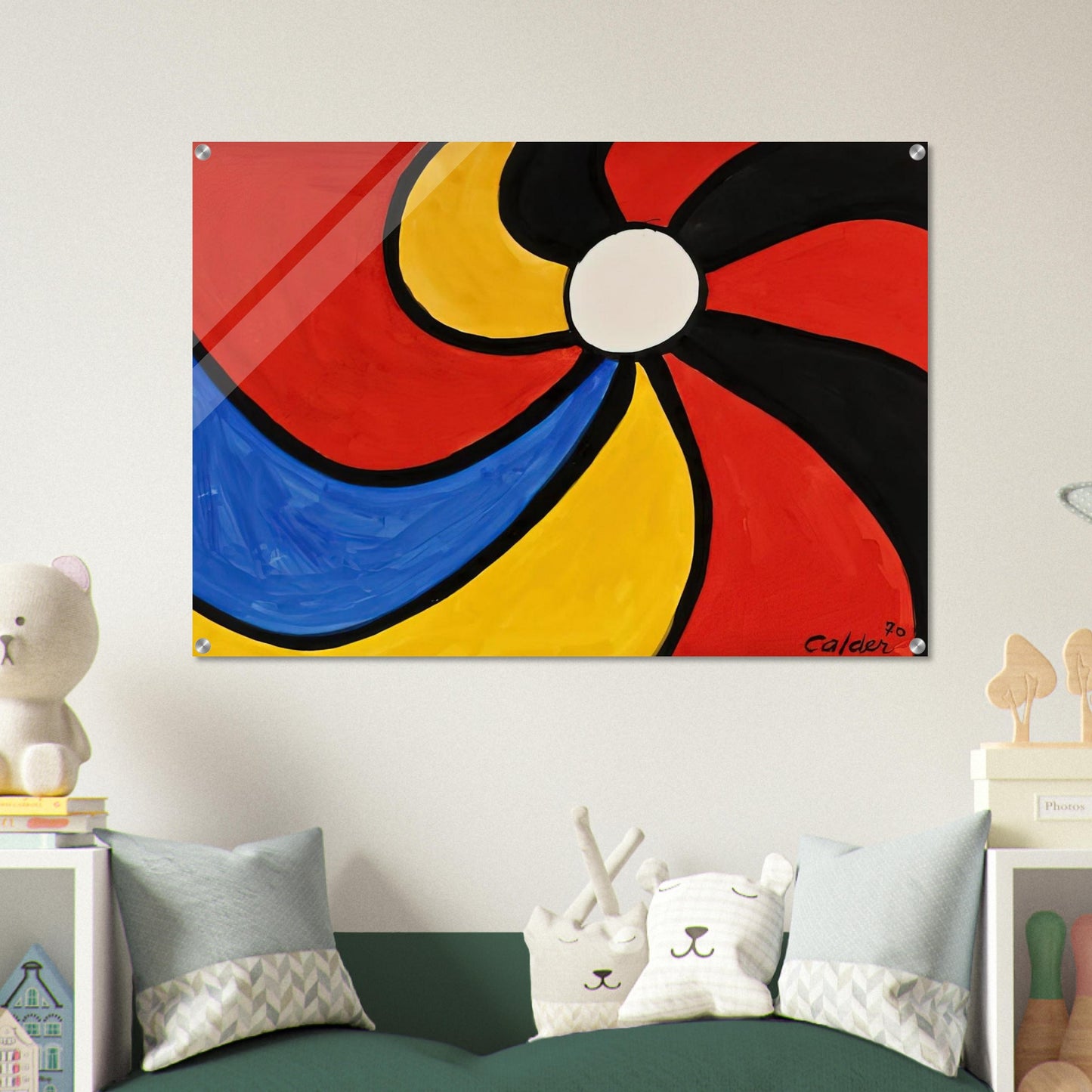 THE BIG WHEEL 1970 - Alexander Calder Acrylic Print - 70x100 cm / 28x40″ inches