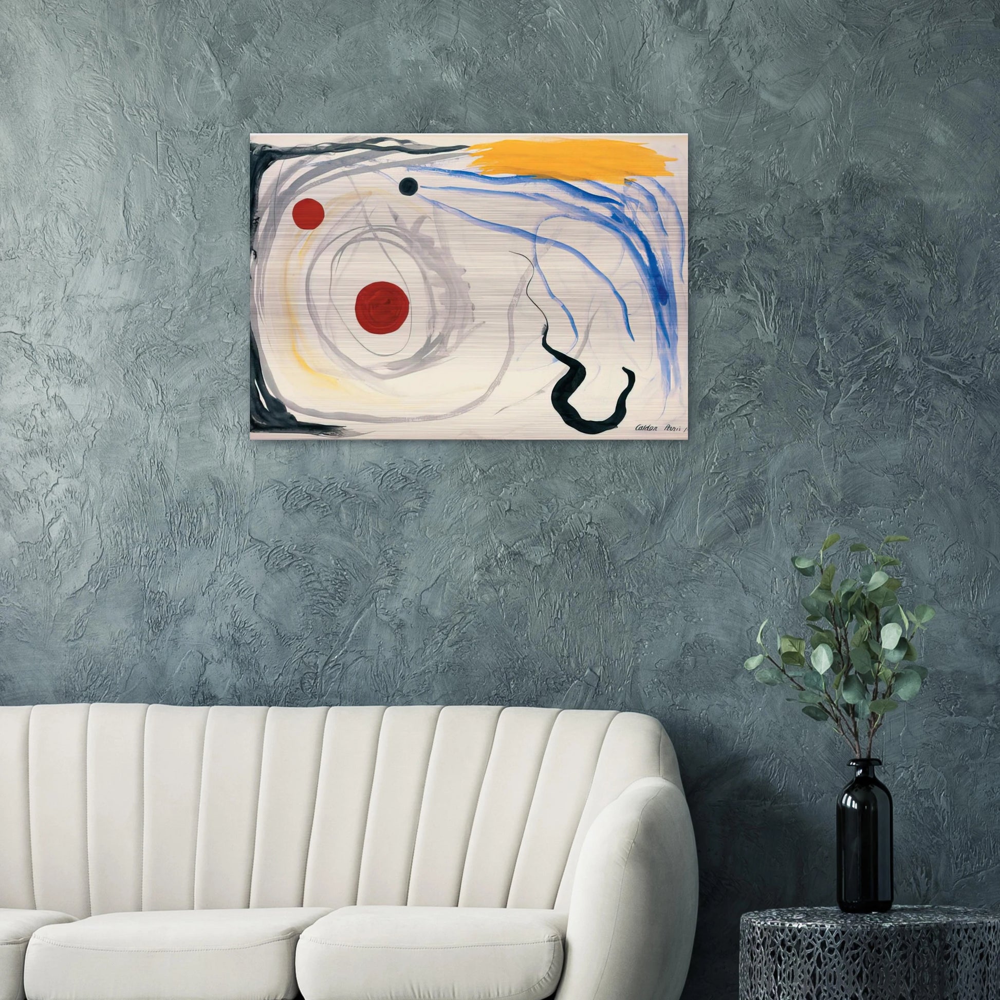 UNTITLED 1946 2 - Alexander Calder Brushed Aluminum Print - 70x100 cm / 28x40 inches | Alexander Calder Aluminum Print | Alexander Calder Prints