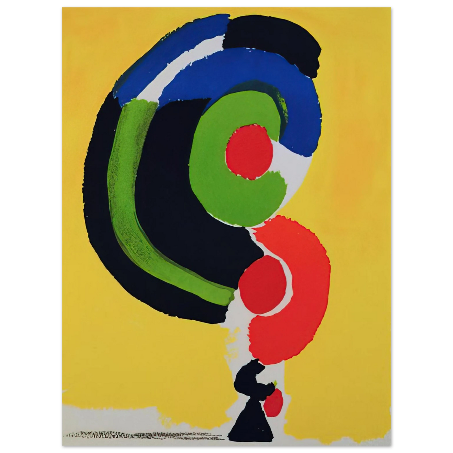 Sonia Delaunay - COMPOSITION FOR XXE SIECLE  75x100 cm / 30x40inches Fine Art Poster