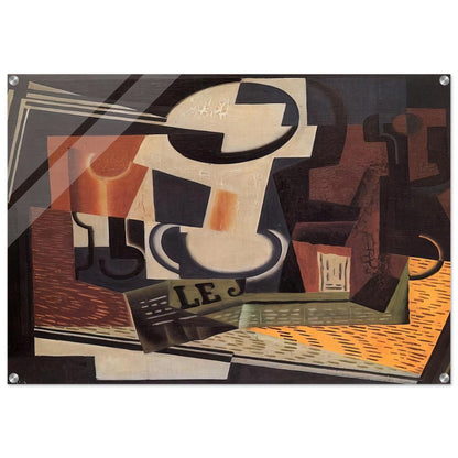 STILL LIFE WITH FRUIT BOWL 1918 - Juan Gris Acrylic Print - 70x100 cm / 28x40″ inches