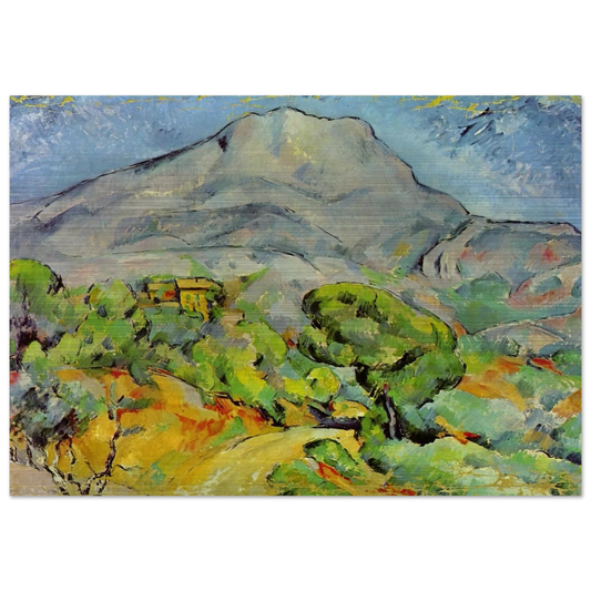 Road near Mont Sainte-Victoire - Paul Cézanne Brushed Aluminum Print - 70x100 cm / 28x40 inches | Paul Cézanne Aluminum Print | Paul Cézanne Prints